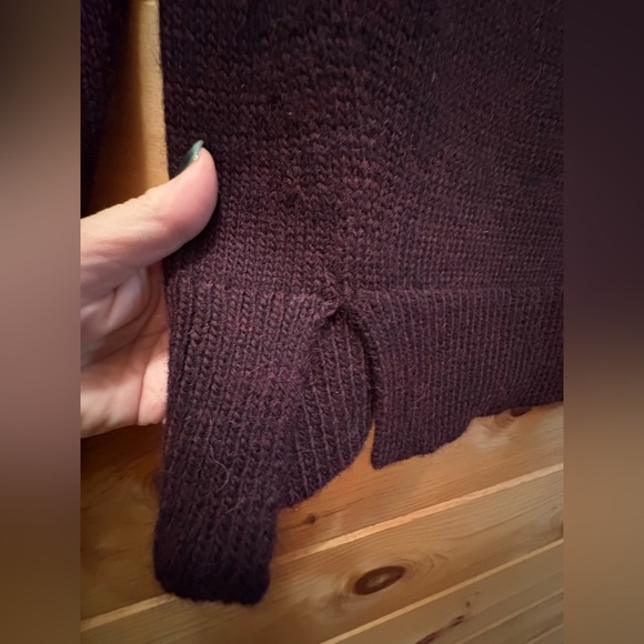 J. Crew women’s wool blend burgundy turtleneck sweater size XS - Picture 5 of 9